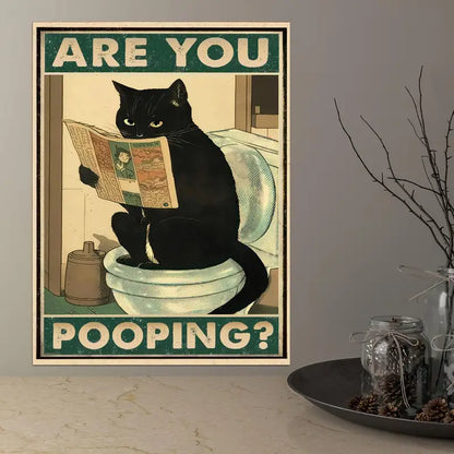 "Are You Pooping ?" Canvas (Waterproof & Funny Decoration)