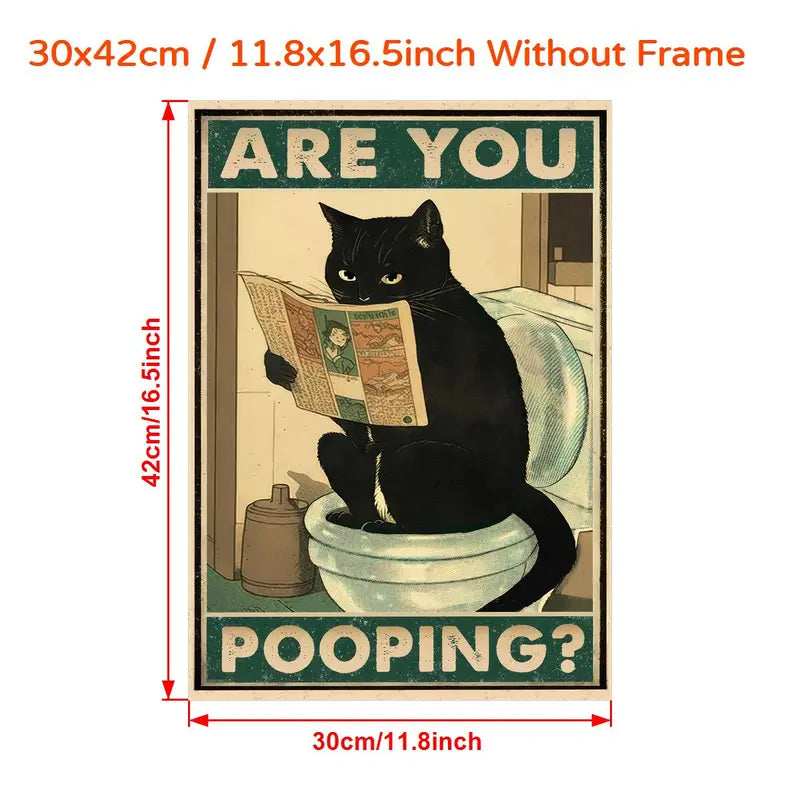 "Are You Pooping ?" Canvas (Waterproof & Funny Decoration)