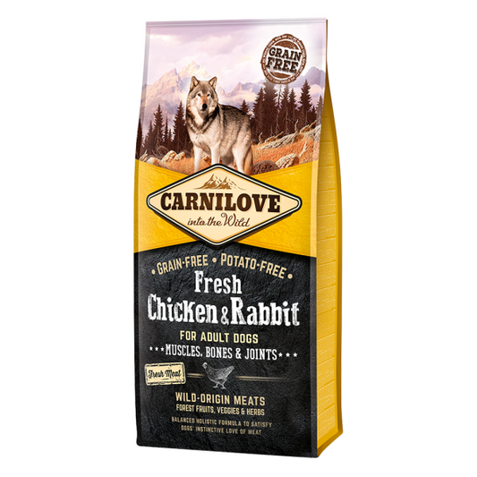 Carnilove Fresh Chicken & Rabbit for Adult Dogs 12kg